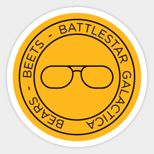 Bears Beets Battlestar Galactica Sticker